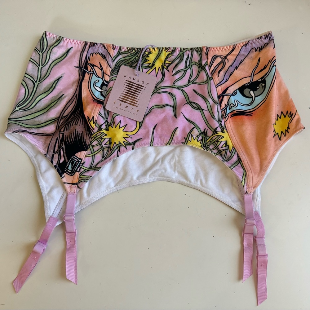 Savage X Fenty Alice Bloomfield Garter Skirt Size XL